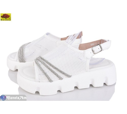 Босоніжки жіночі на літо (8 пар р.36-41) білий  "Mei De Li"