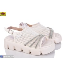 Босоніжки жіночі на літо (8 пар р.36-41) бежевий  "Mei De Li"