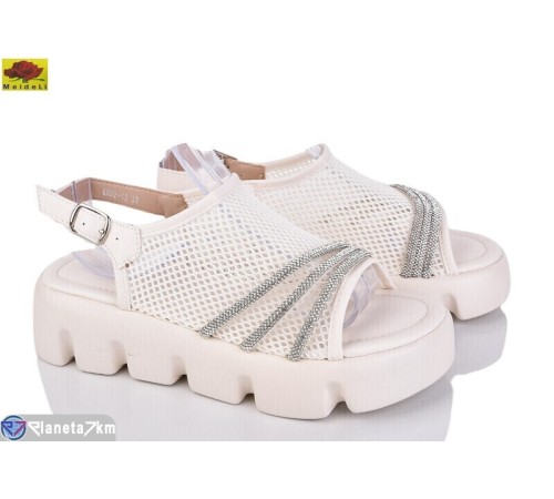 Босоніжки жіночі на літо (8 пар р.36-41) бежевий  "Mei De Li"