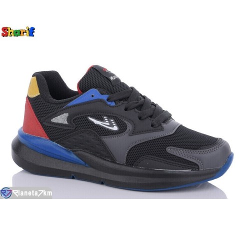 Дитячі кросівки на весну/осінь (8 пар р.36-40) чорний  "Sharif"