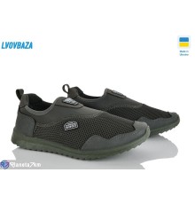 Кросівки чоловічі на весну/осінь (6 пар р.41-45) хакі  "LEOBAZA"