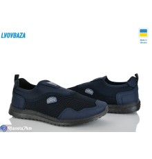 Кросівки чоловічі на весну/осінь (6 пар р.41-45) синій  "LEOBAZA"