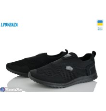 Кросівки чоловічі на весну/осінь (6 пар р.41-45) чорний  "LEOBAZA"