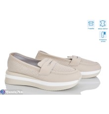 Туфлі жіночі на літо (8 пар р.36-41) бежевий  "Mirella"