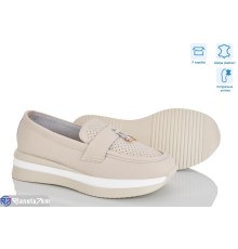 Туфлі жіночі на літо (8 пар р.36-41) бежевий  "Mirella"