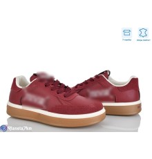 Кросівки жіночі на весну/осінь (8 пар р.36-41) бордовий  "Mirella"