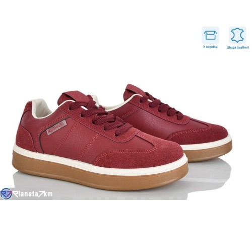 Кросівки жіночі на весну/осінь (8 пар р.36-41) бордовий  "Mirella"