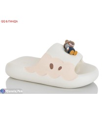 Шлепки жіночі на літо (6 пар р.36-41) білий  "QQ&Панда"