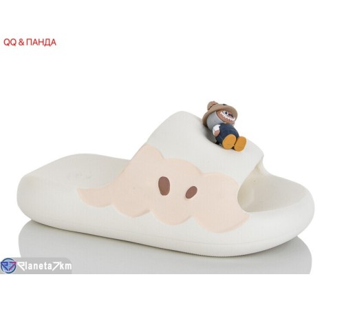 Шлепки жіночі на літо (6 пар р.36-41) білий  "QQ&Панда"