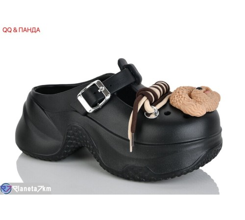 Кроки жіночі на літо (6 пар р.36-41) чорний  "QQ&Панда"