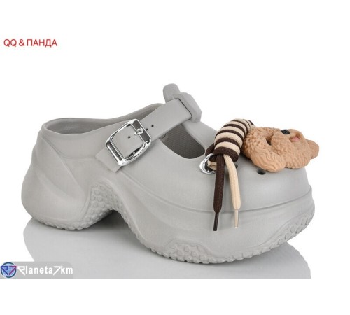 Кроки жіночі на літо (6 пар р.36-41) сірий  "QQ&Панда"