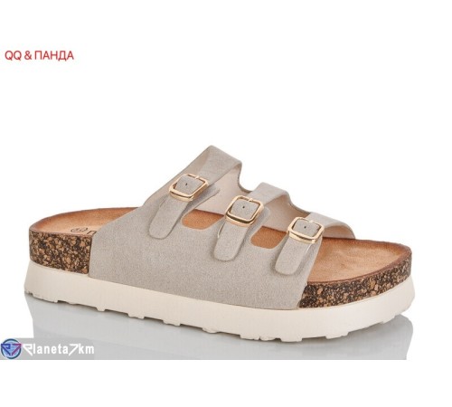 Шлепки жіночі на літо (8 пар р.36-41) бежевий  "QQ&Панда"