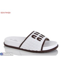 Шлепки жіночі на літо (8 пар р.36-41) білий  "QQ&Панда"