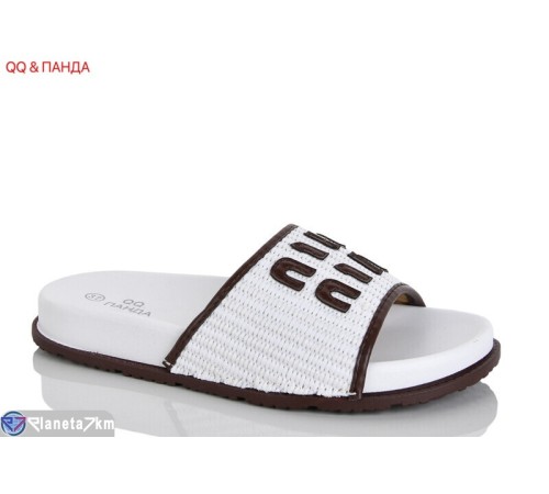 Шлепки жіночі на літо (8 пар р.36-41) білий  "QQ&Панда"