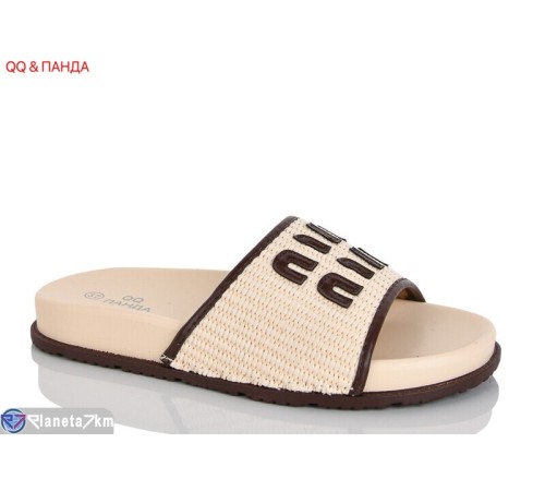Шлепки жіночі на літо (8 пар р.36-41) бежевий  "QQ&Панда"