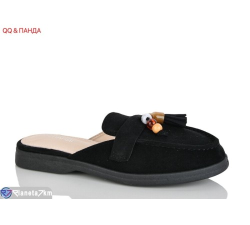 Шлепки жіночі на літо (8 пар р.36-40) чорний  "QQ&Панда"
