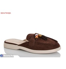 Шлепки жіночі на літо (8 пар р.36-40) коричневий  "QQ&Панда"