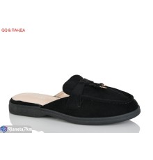 Шлепки жіночі на літо (8 пар р.36-41) чорний  "QQ&Панда"