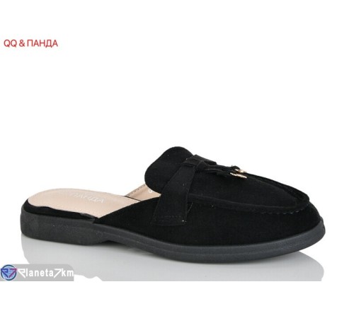 Шлепки жіночі на літо (8 пар р.36-41) чорний  "QQ&Панда"
