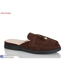 Шлепки жіночі на літо (8 пар р.36-41) коричневий  "QQ&Панда"
