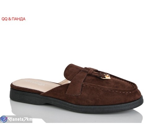 Шлепки жіночі на літо (8 пар р.36-41) коричневий  "QQ&Панда"