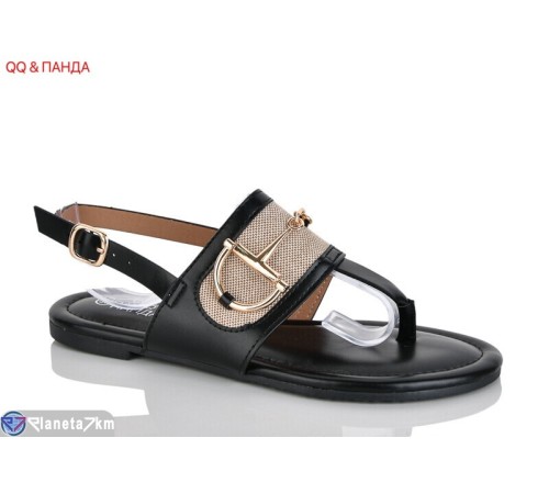 Босоніжки жіночі на літо (8 пар р.36-41) чорний  "QQ&Панда"