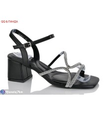 Босоніжки жіночі на літо (6 пар р.36-41) чорний  "QQ&Панда"