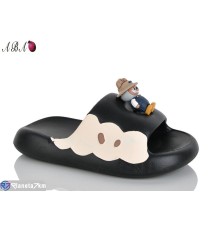 Шлепки дитячі на літо (6 пар р.30-35) чорний  "Aba"