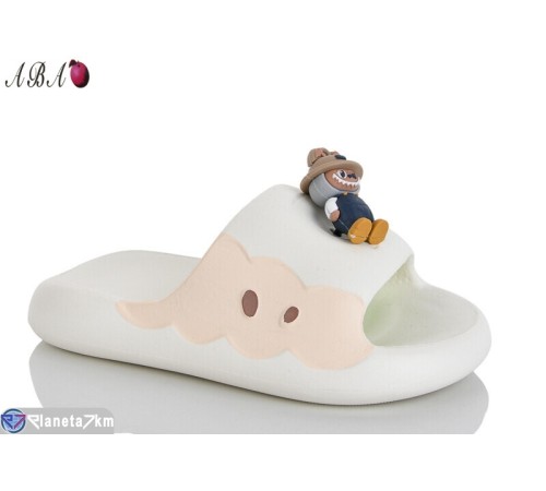 Шлепки дитячі на літо (6 пар р.30-35) білий  "Aba"