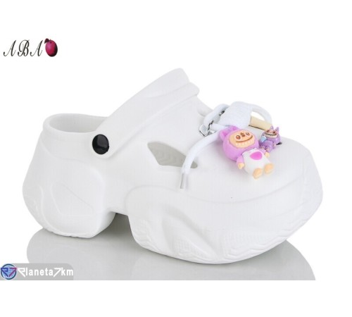 Кроки жіночі на літо (6 пар р.36-41) білий  "Aba"