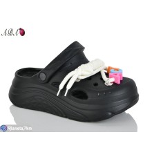 Кроки жіночі на літо (6 пар р.36-41) чорний  "Aba"