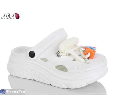 Кроки жіночі на літо (6 пар р.36-41) білий  "Aba"