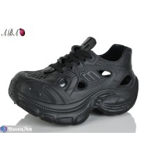 Кросівки жіночі на літо (6 пар р.36-41) чорний  "Aba"