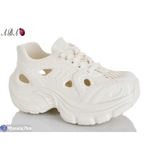 Кросівки жіночі на літо (6 пар р.36-41) білий  "Aba"