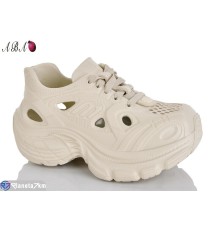 Кросівки жіночі на літо (6 пар р.36-41) бежевий  "Aba"