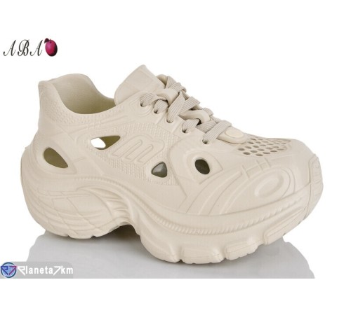Кросівки жіночі на літо (6 пар р.36-41) бежевий  "Aba"