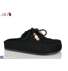 Шлепки жіночі на літо (8 пар р.36-41) чорний  "Aba"