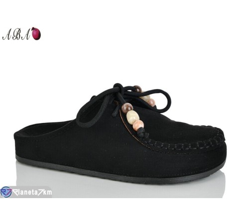 Шлепки жіночі на літо (8 пар р.36-41) чорний  "Aba"