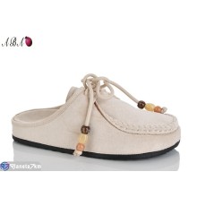 Шлепки жіночі на літо (8 пар р.36-41) бежевий  "Aba"