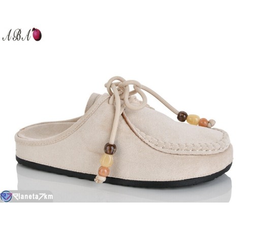 Шлепки жіночі на літо (8 пар р.36-41) бежевий  "Aba"