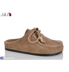 Шлепки жіночі на літо (8 пар р.36-41) коричневий  "Aba"