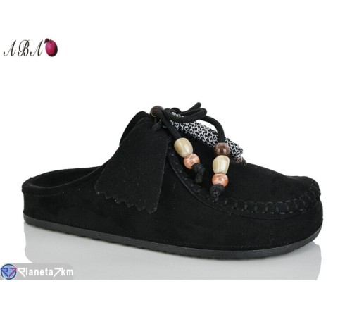 Шлепки жіночі на літо (8 пар р.36-41) чорний  "Aba"