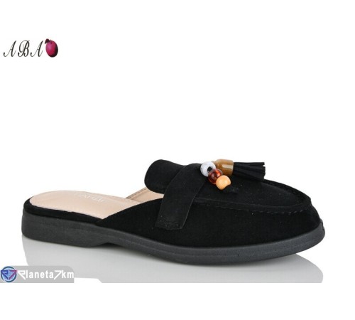 Шлепки жіночі на літо (8 пар р.36-40) чорний  "Aba"