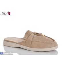 Шлепки жіночі на літо (8 пар р.36-41) бежевий  "Aba"