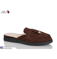 Шлепки жіночі на літо (8 пар р.36-41) коричневий  "Aba"