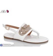 Босоніжки жіночі на літо (8 пар р.36-41) білий  "Aba"