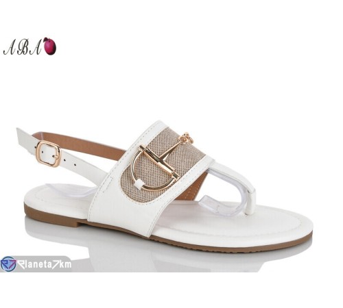 Босоніжки жіночі на літо (8 пар р.36-41) білий  "Aba"