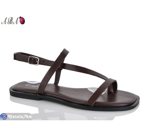 Босоніжки жіночі на літо (8 пар р.36-41) коричневий  "Aba"