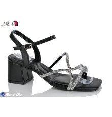 Босоніжки жіночі на літо (6 пар р.36-41) чорний  "Aba"