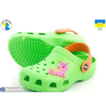 Кроки дитячі на літо (8 пар р.22-28) зелений  "Jose Amorales"